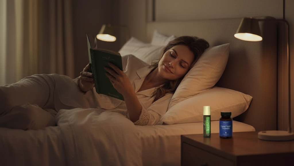 Mujer descansando con Mente en Bucle apagada
